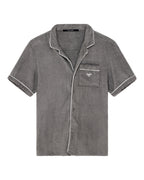 MENS LOUNGE SS RESORT SHIRT CHARCOAL SHIRTS