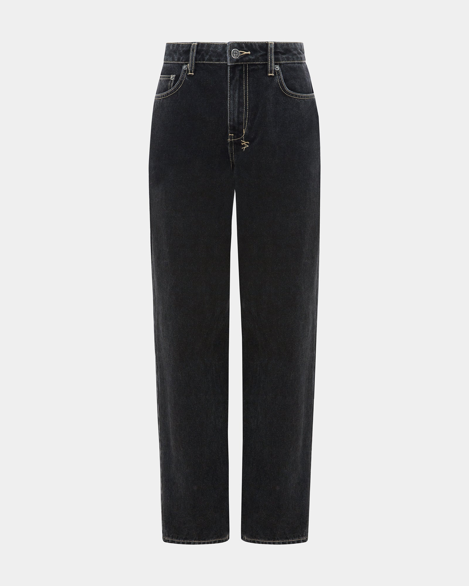 Low Rider Ghosted Low Rise Jeans - Faded Black Denim | Ksubi