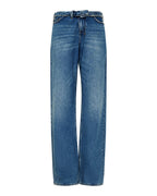 WOMENS LOW RIDER FLIP AGED DENIM JEANS