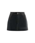 Womens Low Rider Mini Aged Black Skirts | Ksubi ++