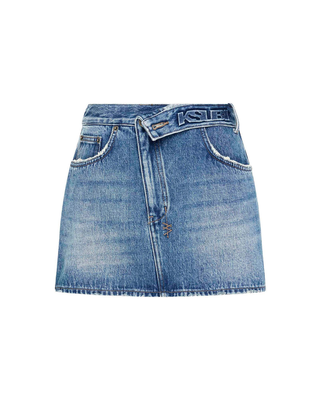 WOMENS LOW RIDER MINI FLIP AGED SKIRTS