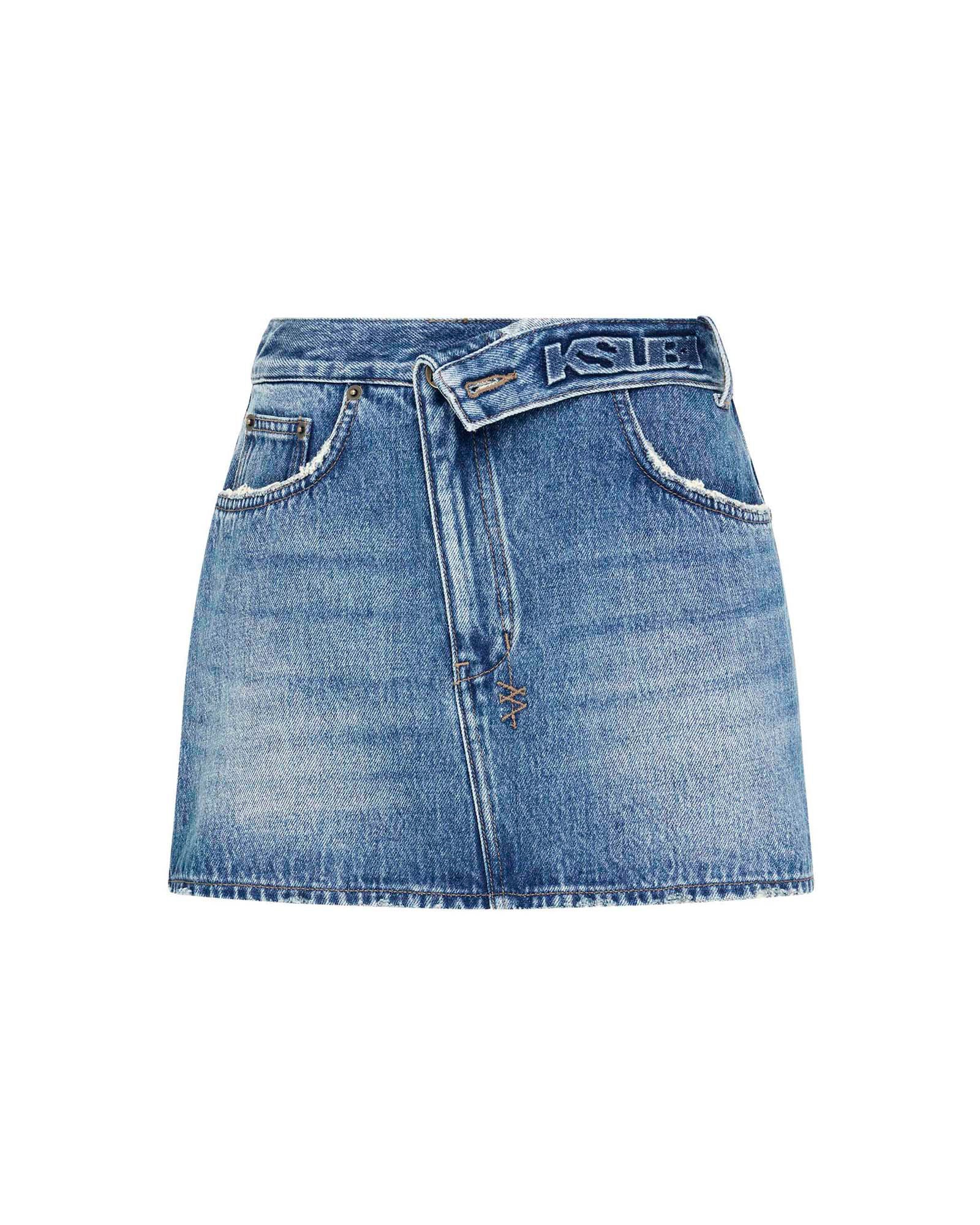 Womens Low Rider Mini Flip Aged Skirts | Ksubi