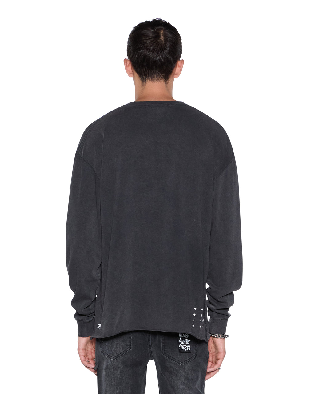 MENS SPIRIT EKCESS LS TEE ACID BLACK TEES