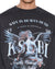 MENS  SPIRIT EKCESS LS TEE ACID BLACK OVERSIZED TEES