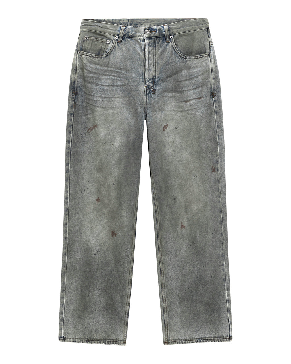 Mens Maxx Greaser Baggy Denim Jeans - Denim