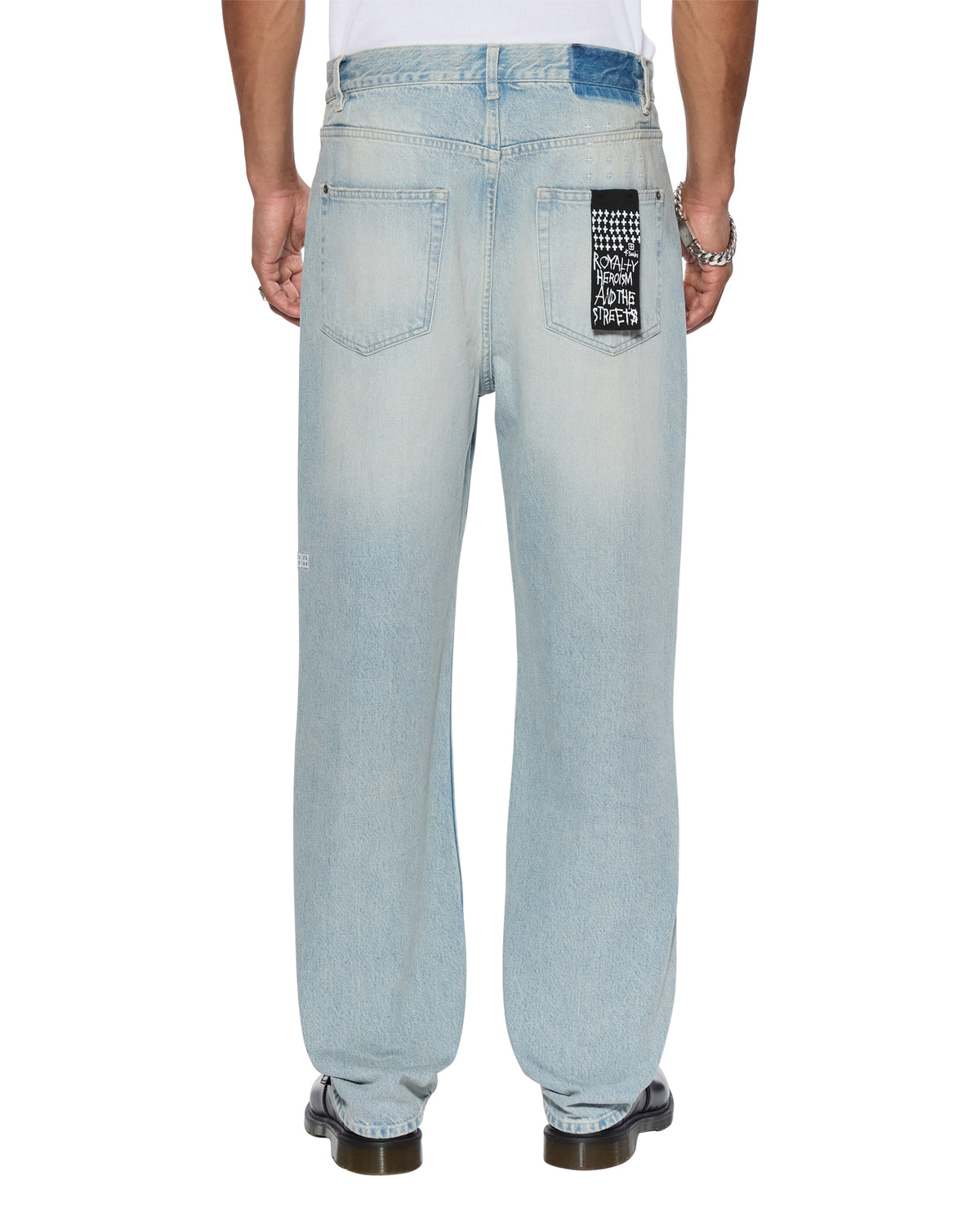 Mens Anti K Paragon Relaxed Denim Jeans - Denim