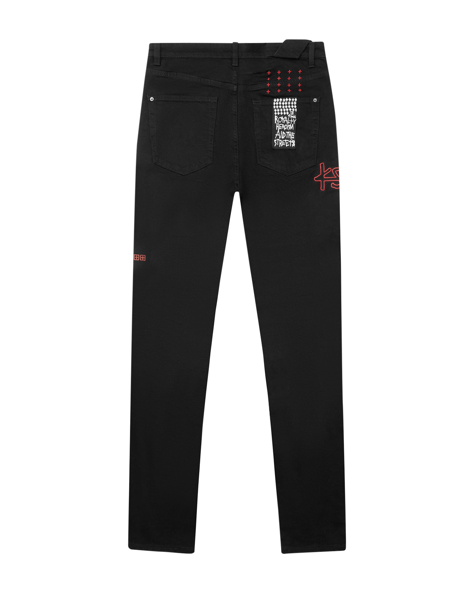MENS  CHITCH CHICAGO LAID BLACK SLIM DENIM JEANS
