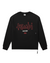 MENS  CHICAGO 4X4 BIGGIE CREW JET BLACK OVERSIZED FLEECE