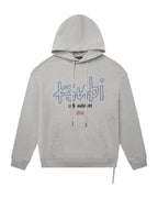 MENS LA 4X4 BIGGIE HOODIE GREY MARLE FLEECE
