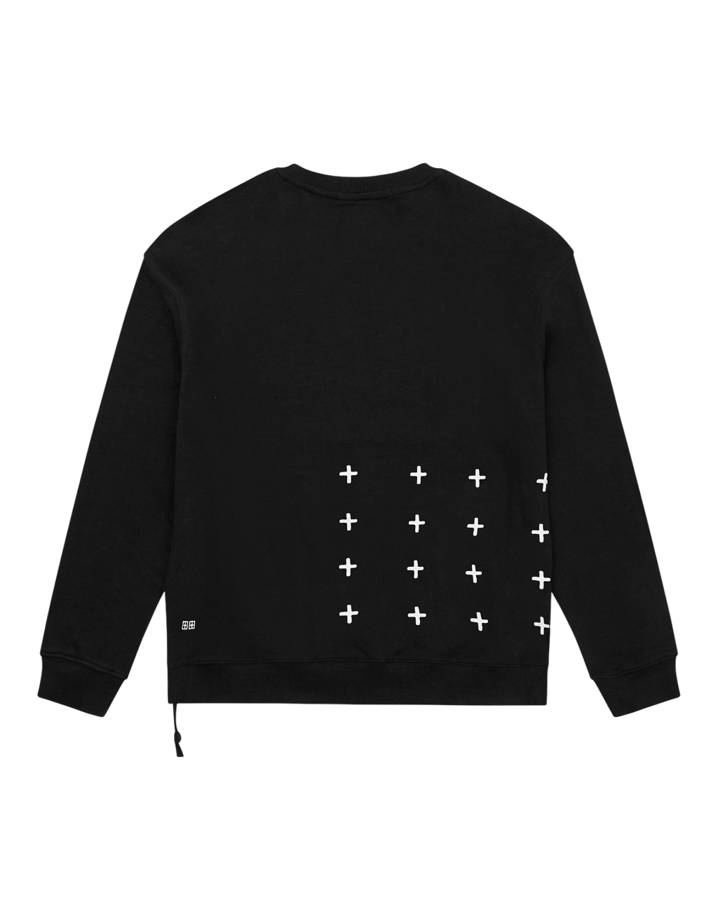 MENS NYC 4X4  BIGGIE CREW JET BLACK FLEECE