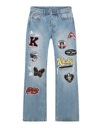 MENS BRONKO TRUE PATCHED DENIM JEANS