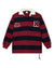 MENS  RUGGED RUGBY JERSEY FIRE FADE BOXY FASHION TOPS
