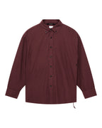 Mens Anti Ls Shirt Ox Regular Shirts - Burgundy