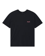 Mens All Day Biggie Ss Tee Red Oversized Tees - Black
