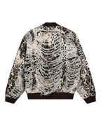 Womens Mowalola Bomber Cheetah Trashed Oversized Jackets - Multi Colour