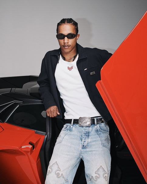 Mens 4 X 4 Biggie Ss Tee Jet Black Tees | Ksubi ++