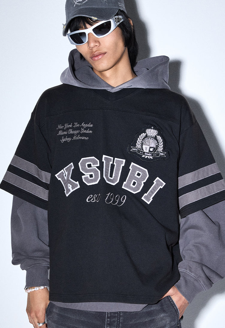 Mens Kickstart Ekcess Hoodie Charcoal Fleece | Ksubi ++