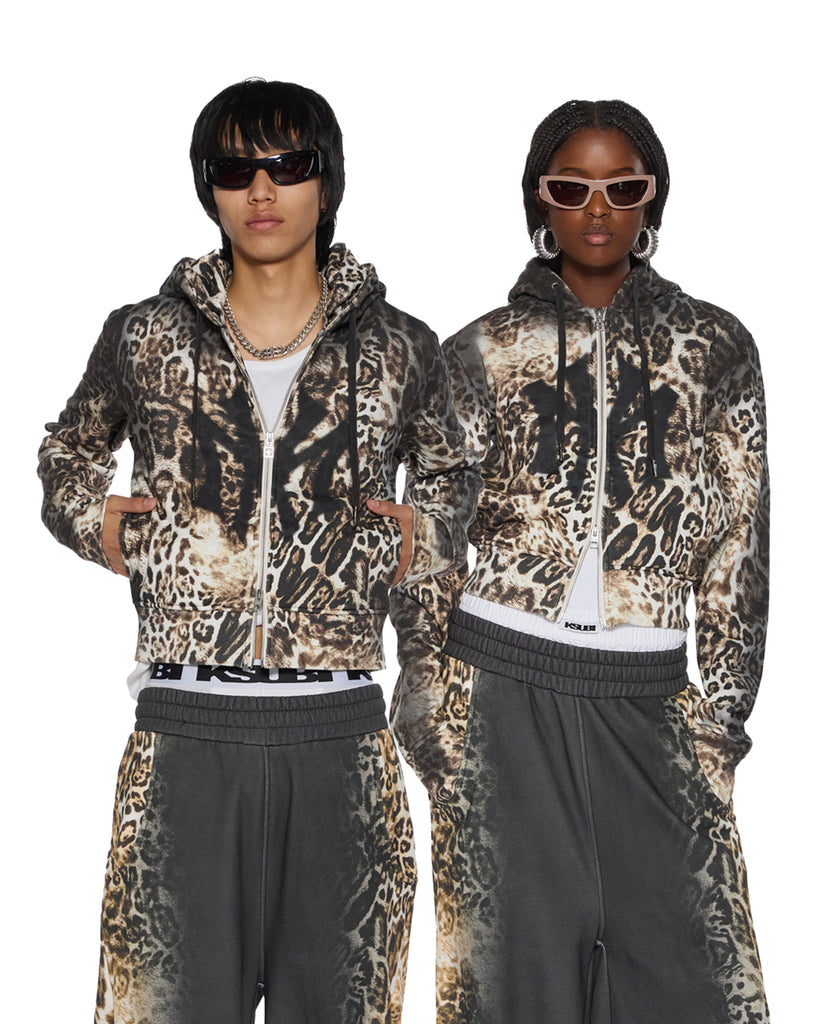 Buy MOWALOLA ZIP HOODIE CHEETAH | Ksubi ++