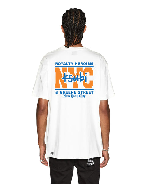 Mens Nyc And The Streets Ss Biggie Tee White Tees | Ksubi ++
