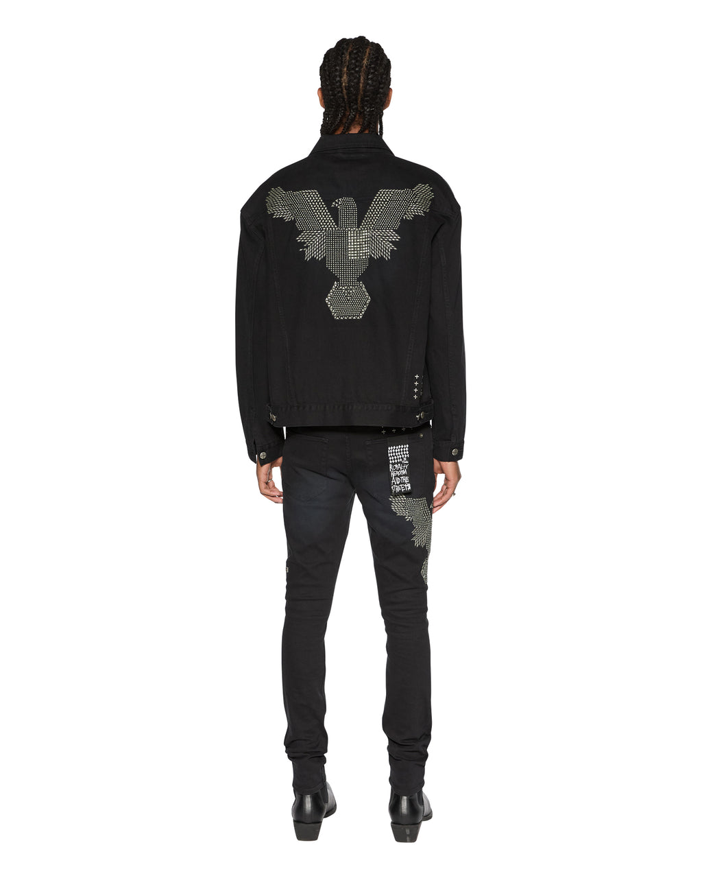 Mens Oh G Jacket Replica Eagle Oversized Jackets - Black