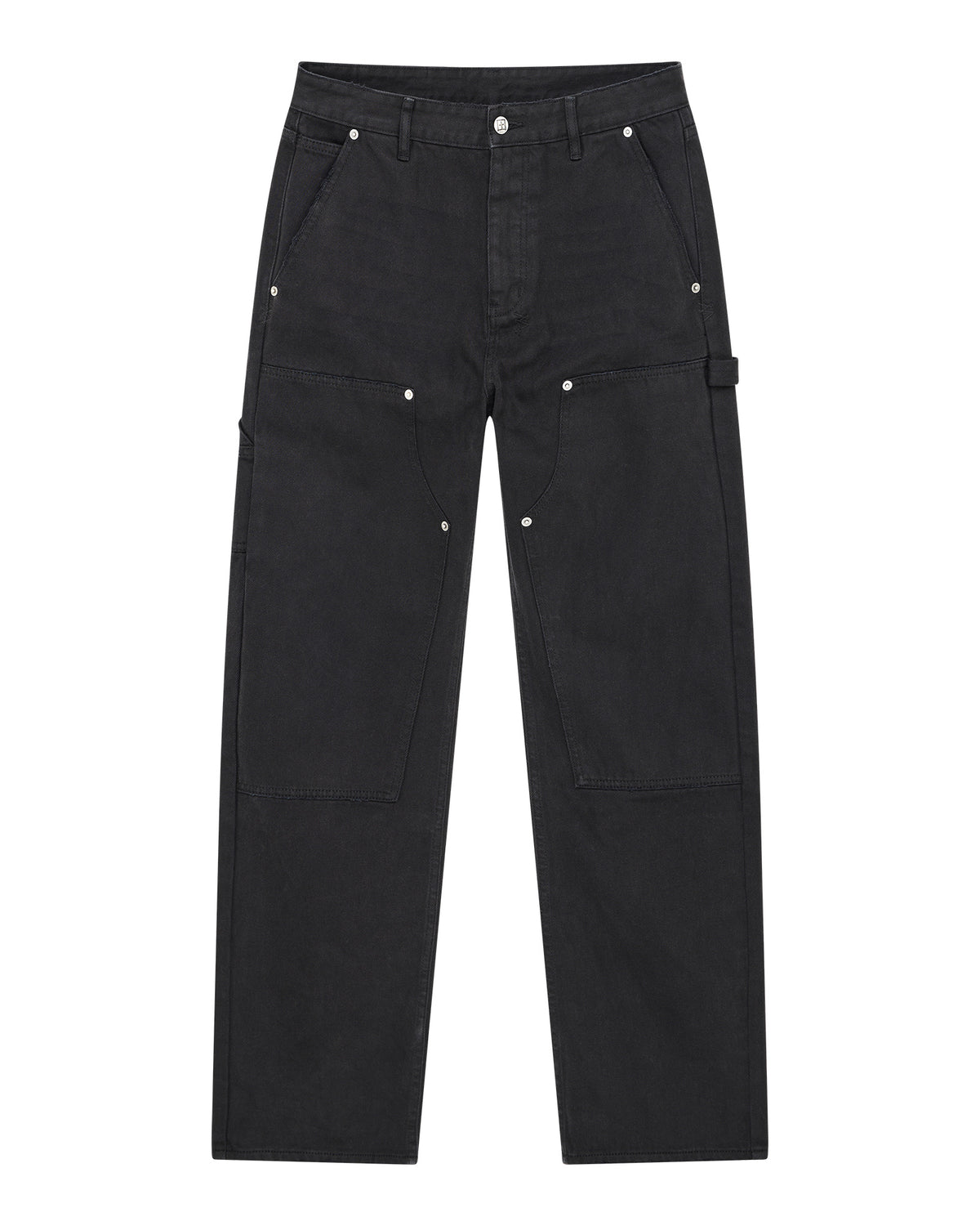 Mens Operator Pant Jasper Black Relaxed Denim Jeans - Black