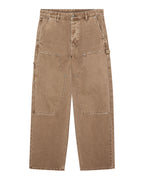 Mens Operator Pant Oak Relaxed Denim Jeans - Brown