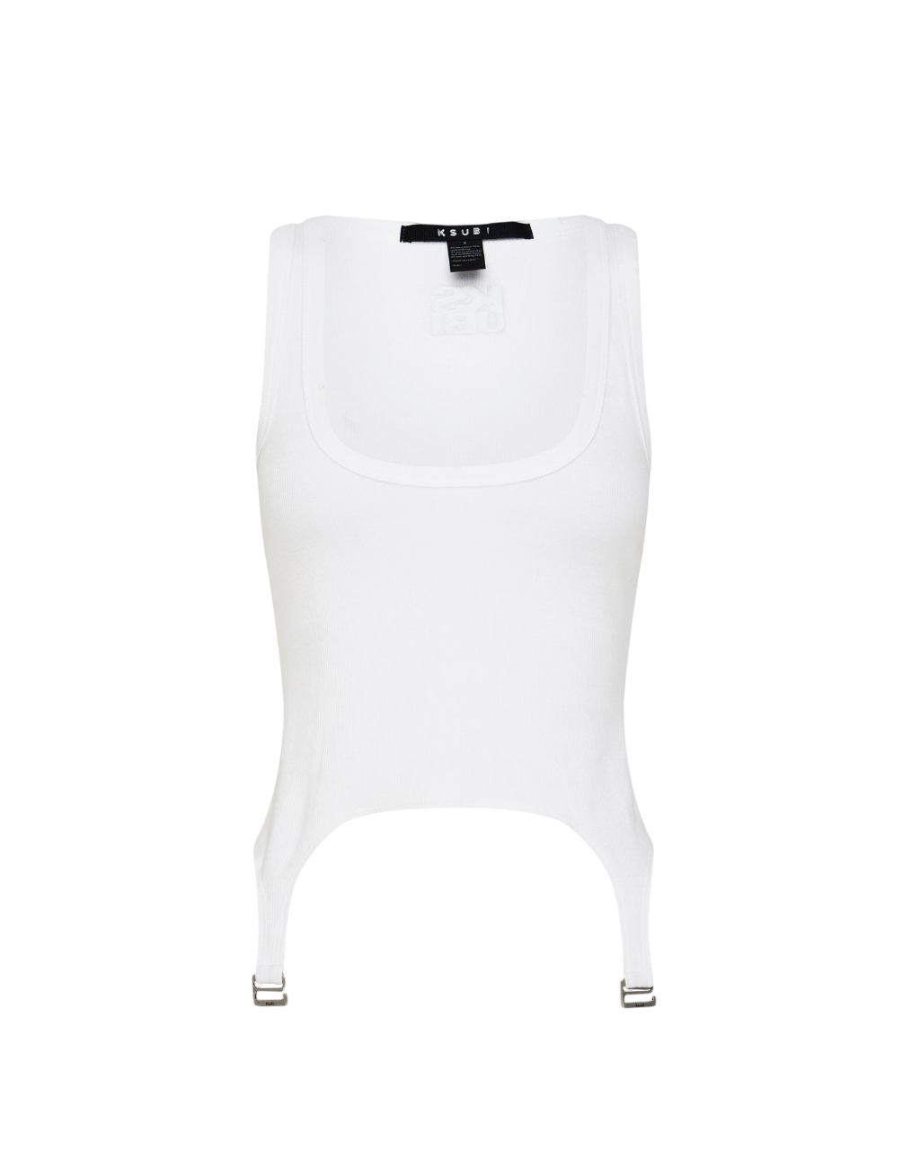 Womens Origin Tank Garter White Fashion Tops | Ksubi ++