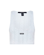 Womens Sott Origin Crop Tank Ice Mist Fitted Fashion Tops - Blue