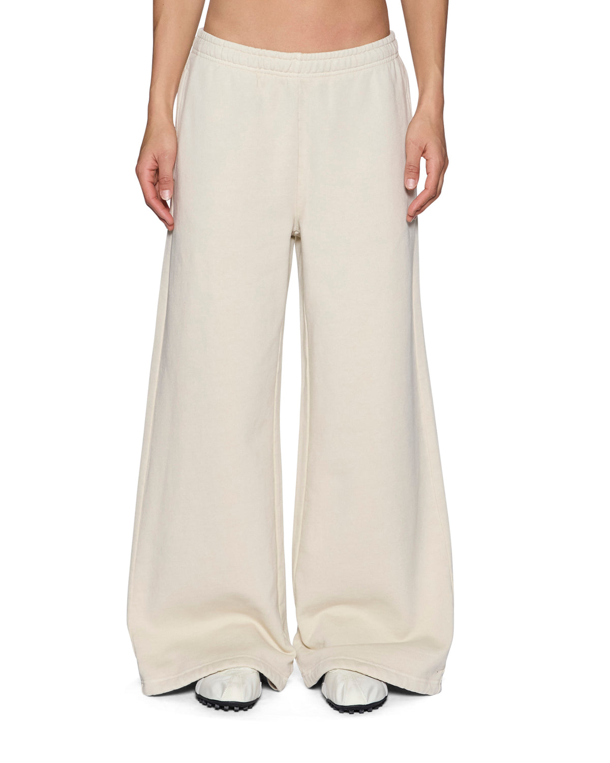Womens Origin Trakpant Ecru Straight Pants - Beige