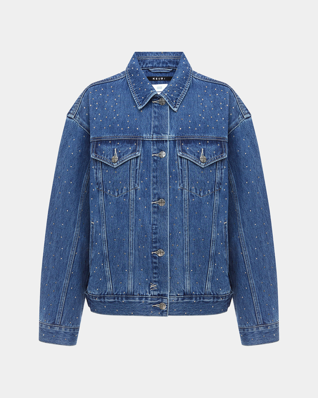 Womens Oversized Jacket Token Krystal Oversized Jackets - Denim