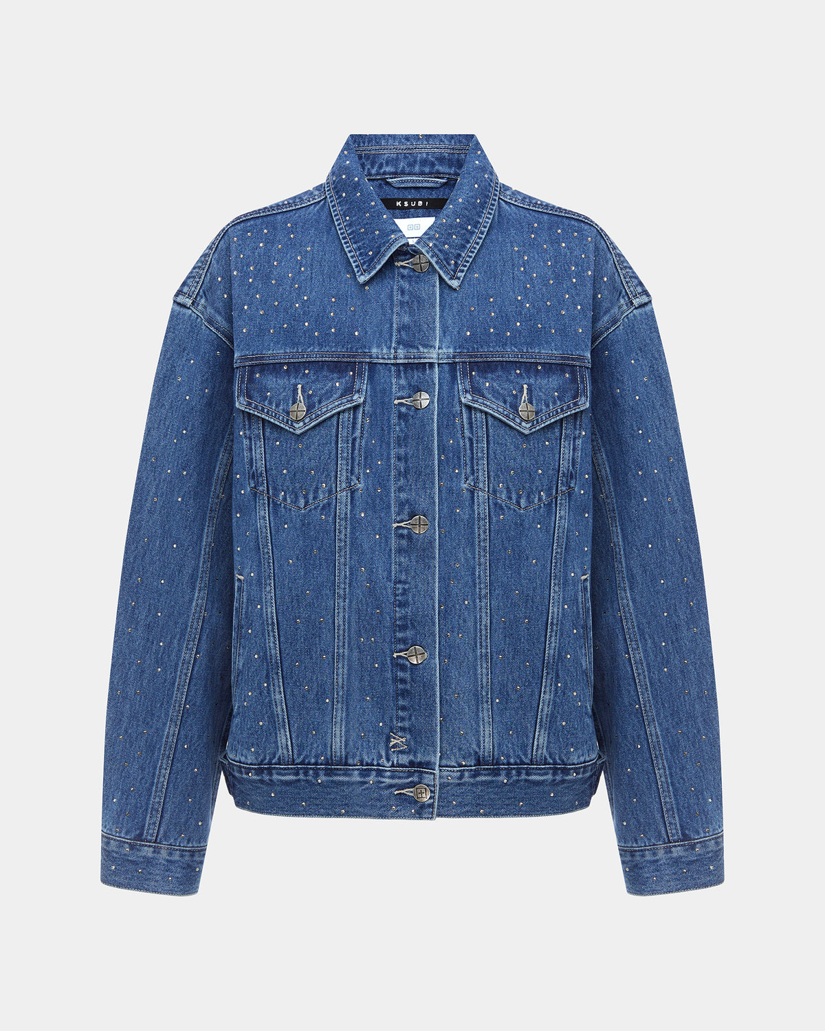 Womens Oversized Jacket Token Krystal Oversized Jackets - Denim