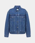 Womens Oversized Jacket Token Krystal Oversized Jackets - Denim