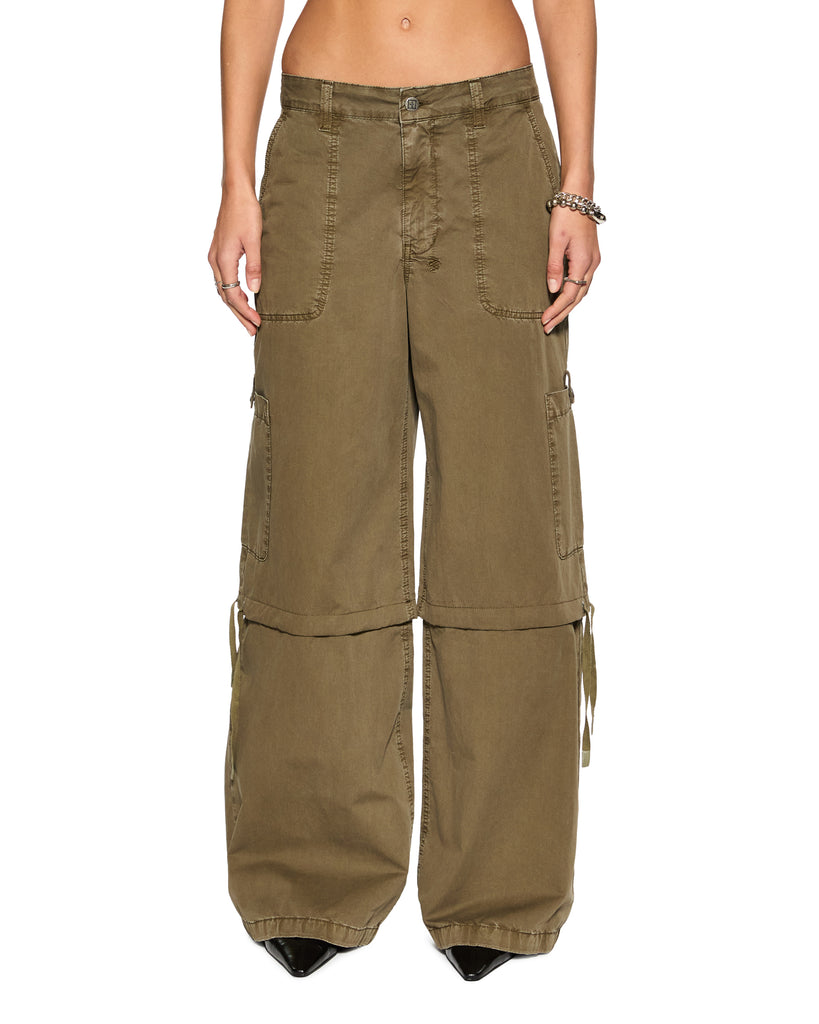 Baggy Cargo Detachable Straight Leg Pant Khaki Ksubi ++