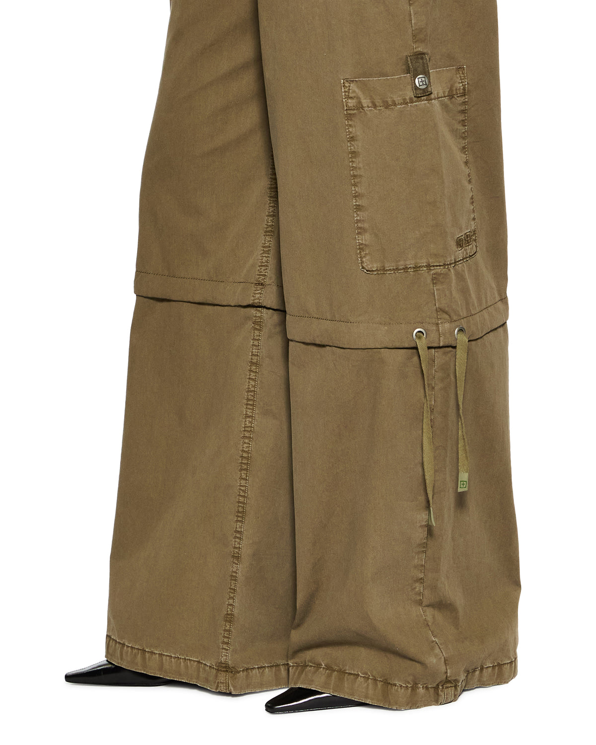 WOMENS BAGGY CARGO KHAKI PANTS