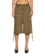 WOMENS BAGGY CARGO KHAKI PANTS