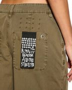 WOMENS BAGGY CARGO KHAKI PANTS