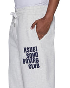 Mens Club Synthesis Trak Pant Snow Marle Regular Pants - Grey
