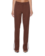 WOMENS DARE STRAIGHT TROUSER CHOCOLATE PANTS