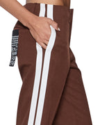 WOMENS DARE STRAIGHT TROUSER CHOCOLATE PANTS