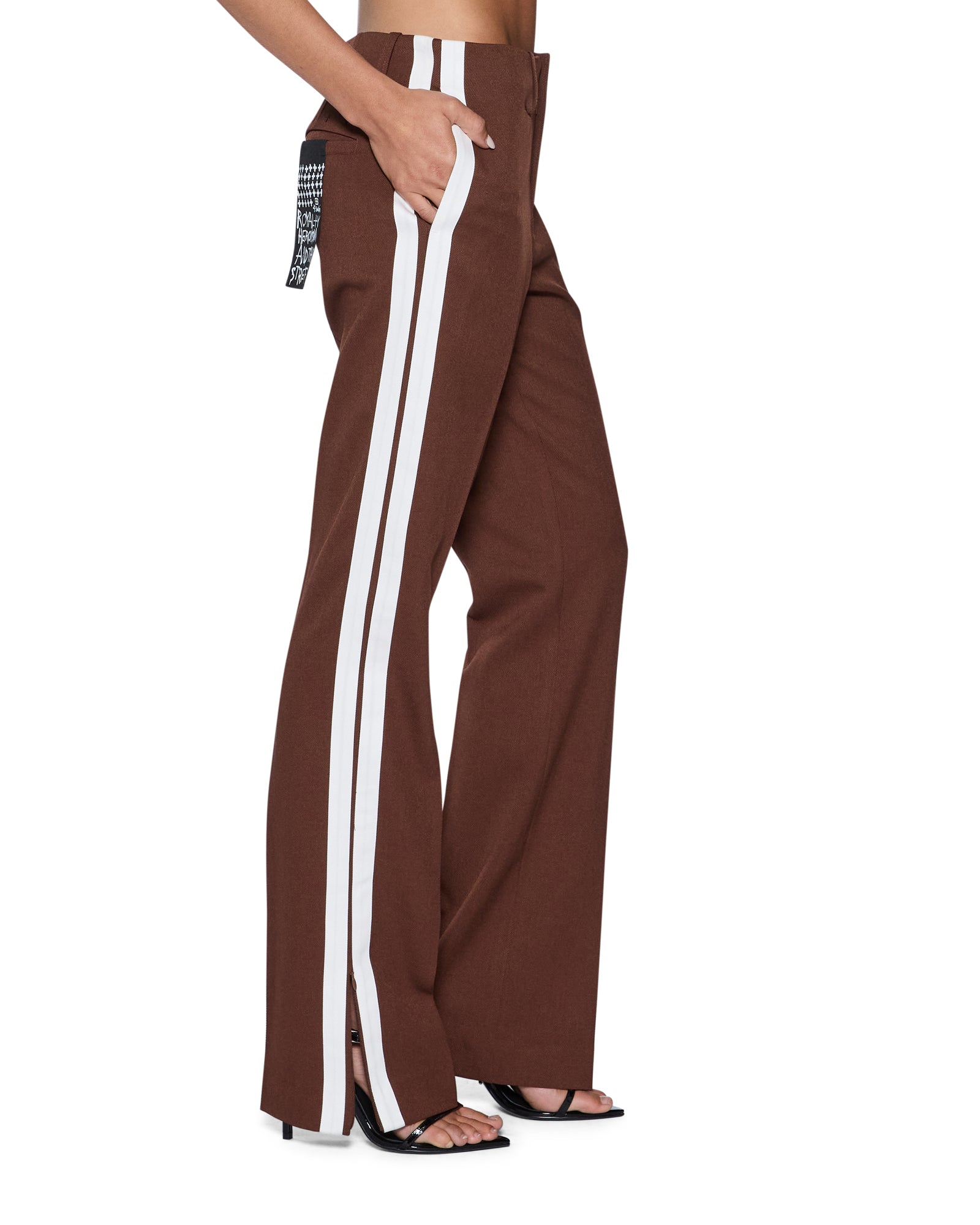 WOMENS DARE STRAIGHT TROUSER CHOCOLATE STRAIGHT PANTS