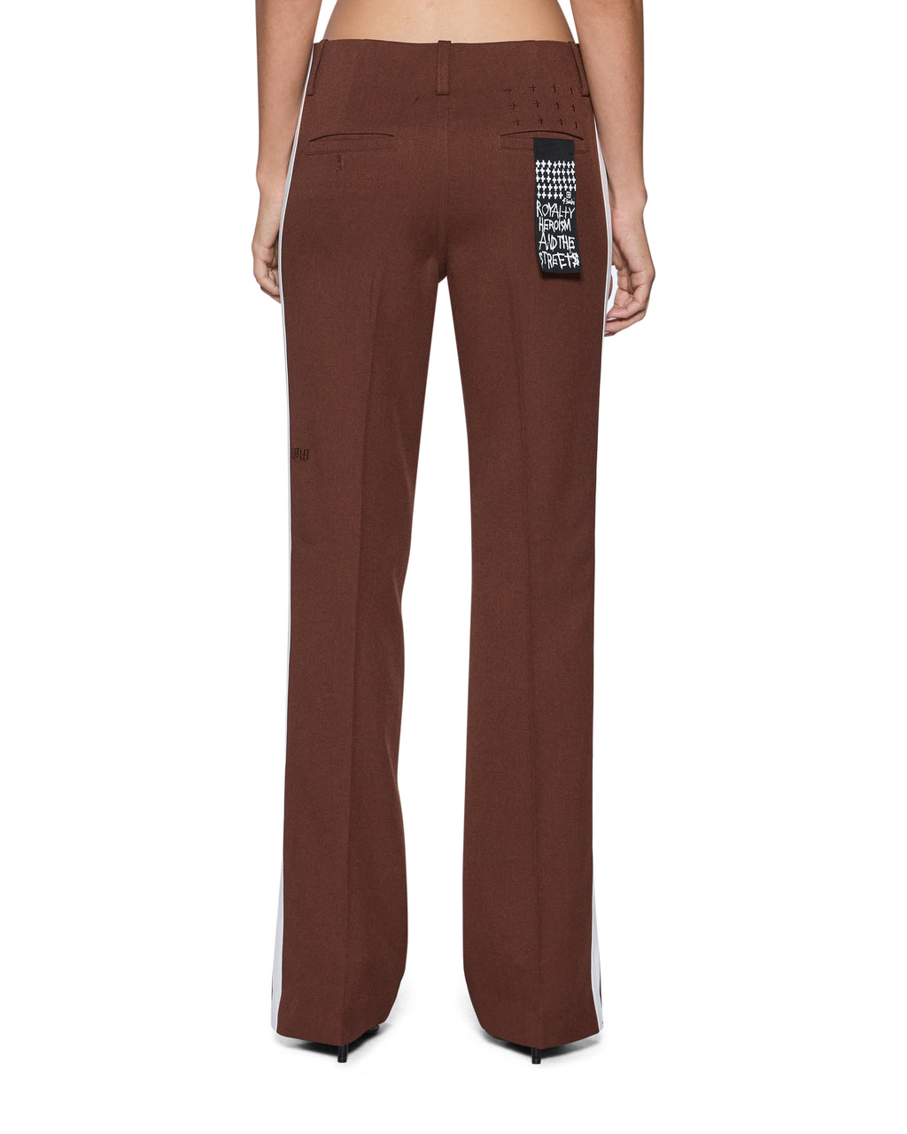 WOMENS DARE STRAIGHT TROUSER CHOCOLATE PANTS