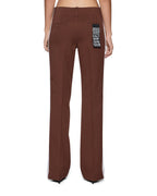 WOMENS DARE STRAIGHT TROUSER CHOCOLATE PANTS