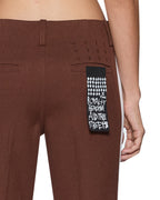 WOMENS DARE STRAIGHT TROUSER CHOCOLATE PANTS