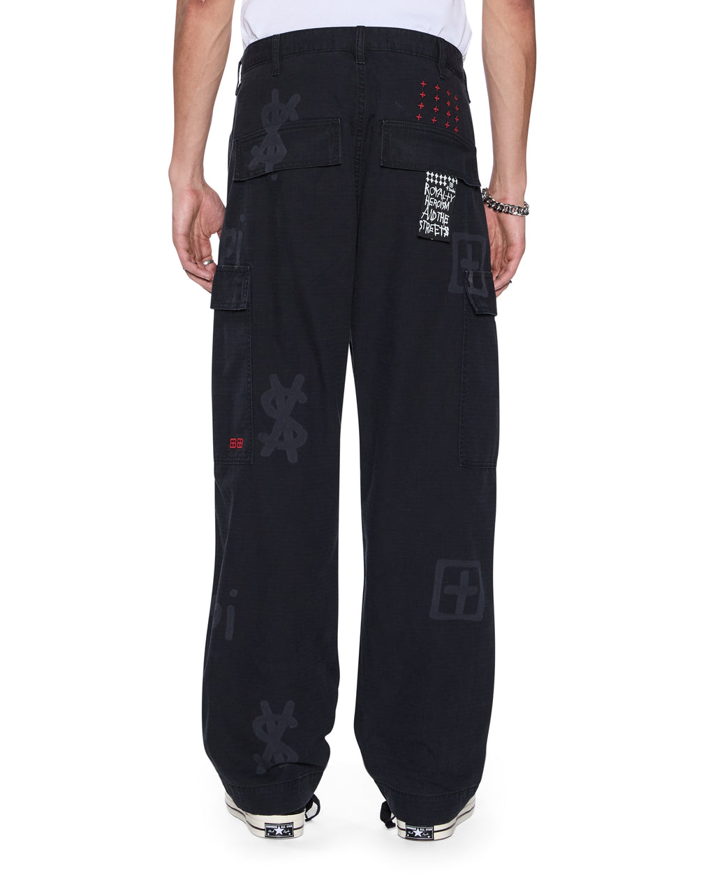 Mens Fugitive Cargo Pant Kash Box Straight Pants - Black