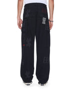 Mens Fugitive Cargo Pant Kash Box Straight Pants - Black