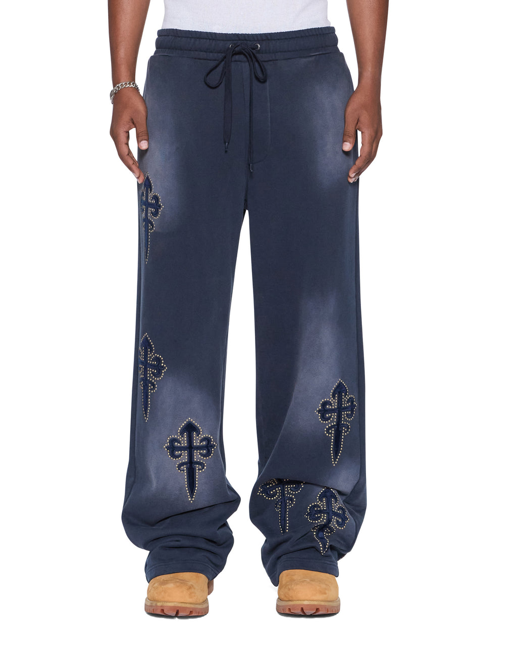 Mens Kaliba Synthesis Trak Pant Deep Dive Regular Pants - Navy