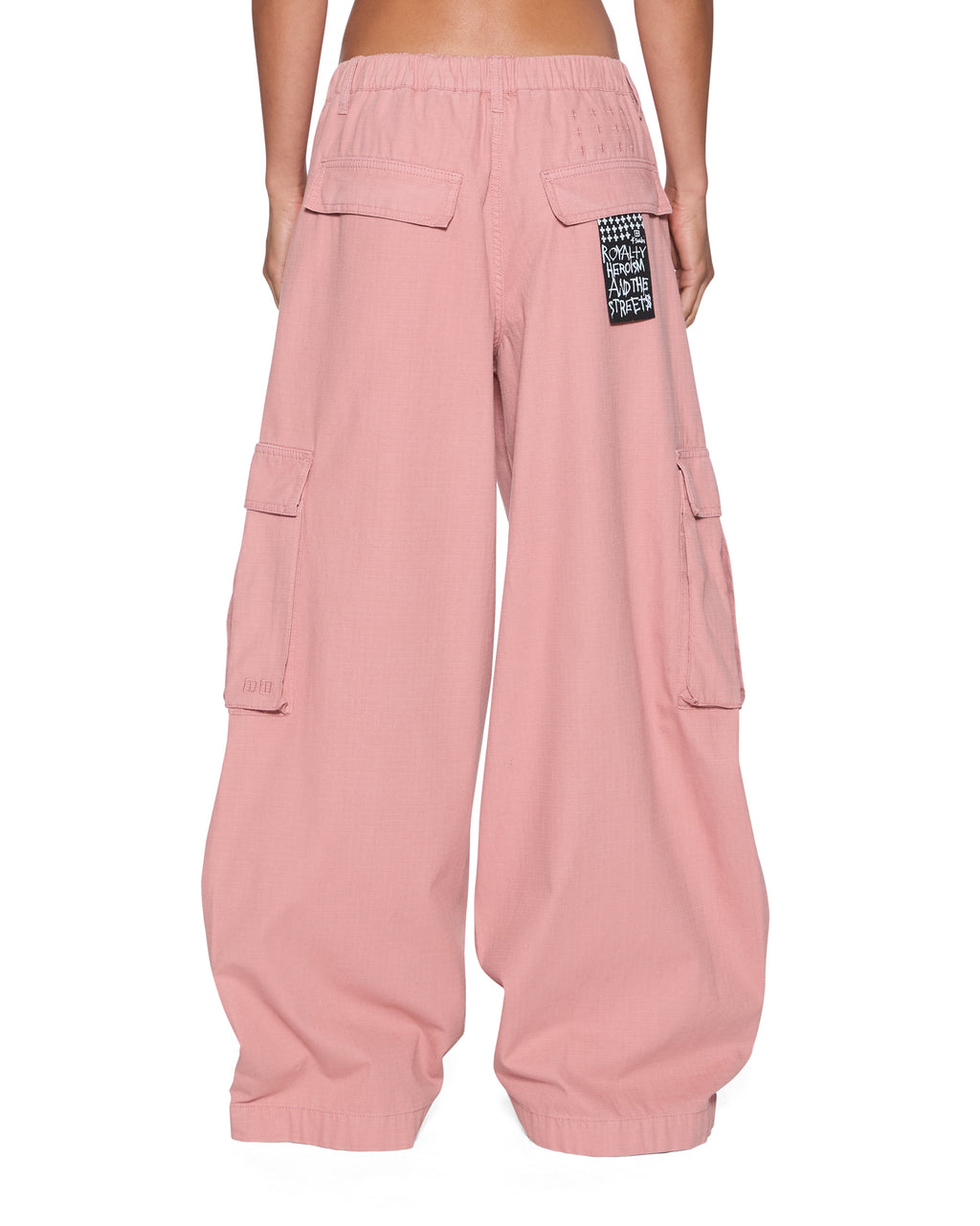 Womens Ksuper Cargo Pant Cameo Pink Baggy Pants - Pink