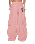 Womens Ksuper Cargo Pant Cameo Pink Baggy Pants - Pink