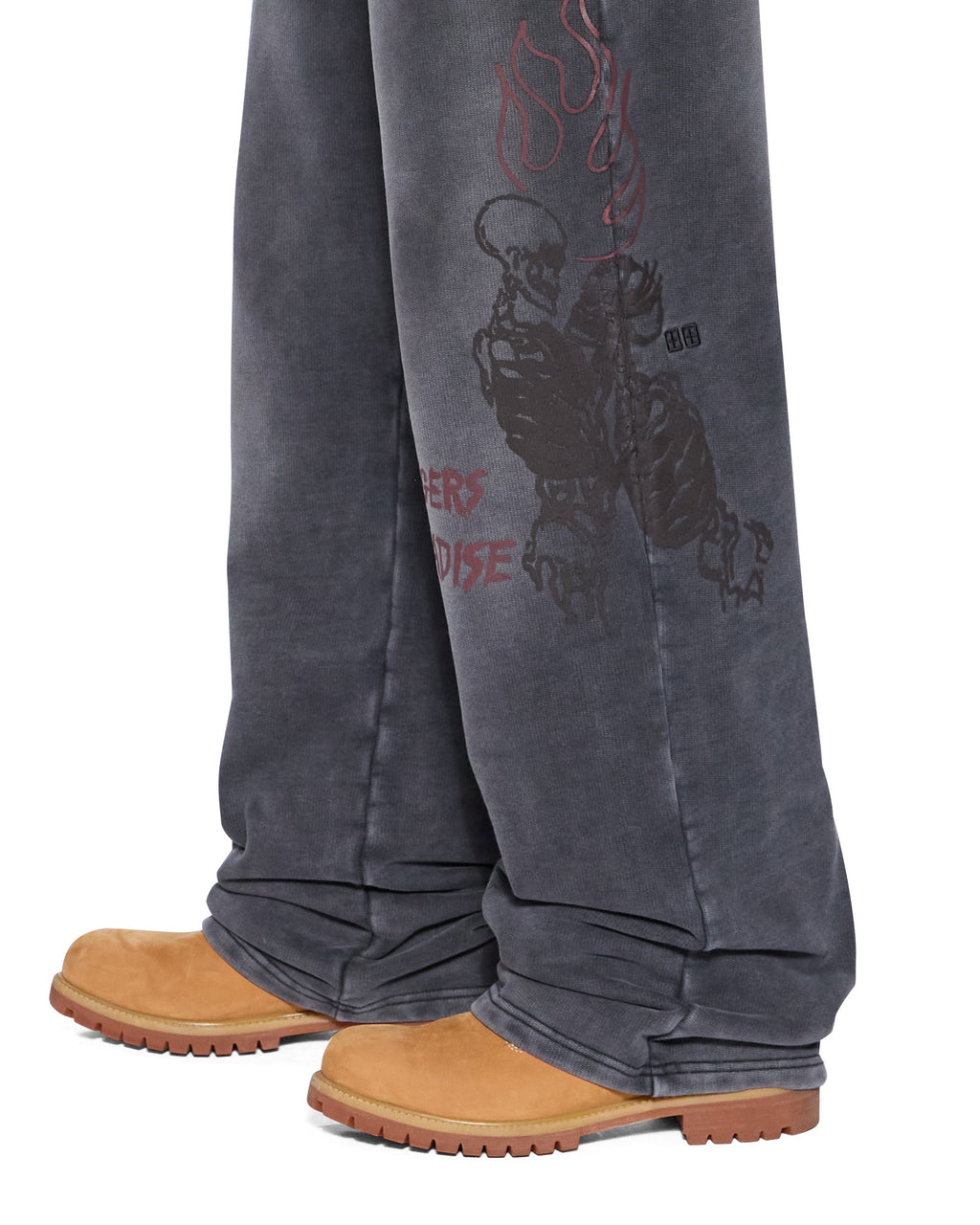 Mens Skool Tunnel Trak Pant Charcoal Fade Regular Pants - Grey