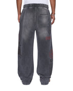 Mens Skool Tunnel Trak Pant Charcoal Fade Regular Pants - Grey